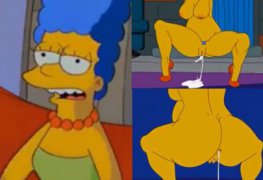 Marge Simpson Fazendo Dupla Penetração